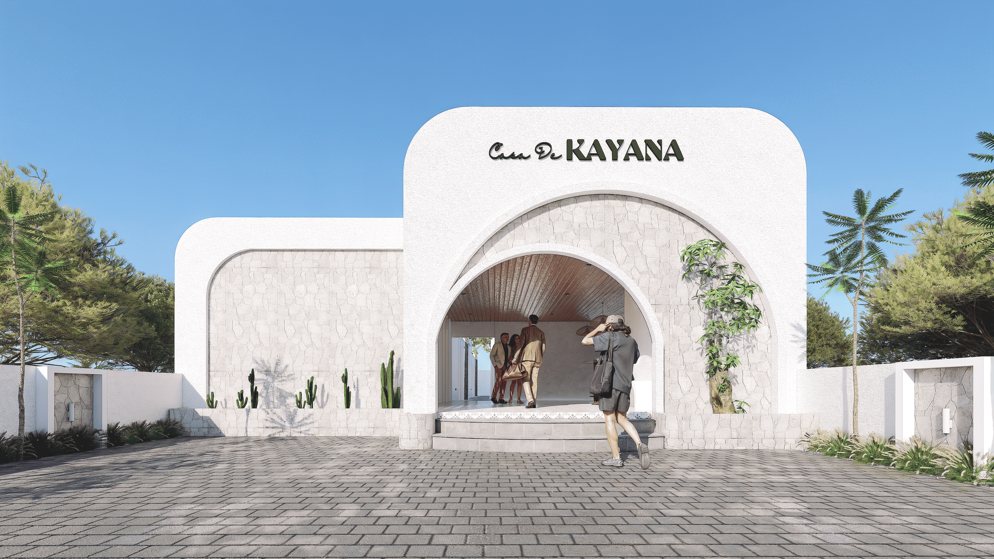 Fasad Casa de Kayana - Villa Bohemian Modern Jogja Dekat UII